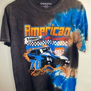 Chemistry American Racing Graphic Tee - Blue and Orange